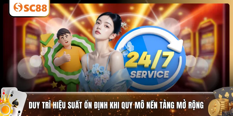 Duy trì hiệu suất ổn định khi quy mô nền tảng mở rộng